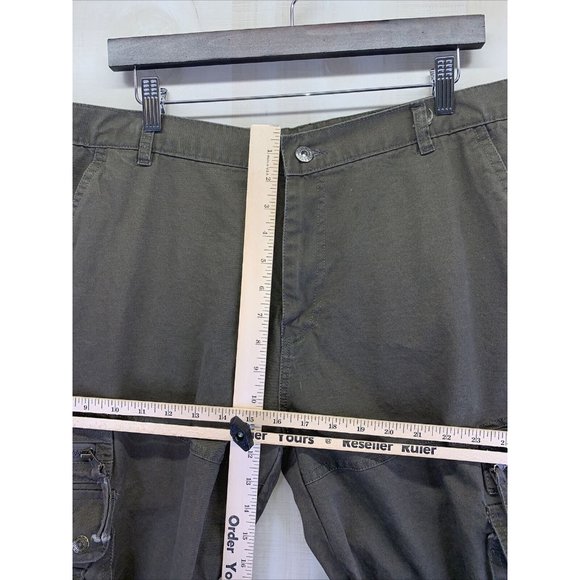 Profile Mens Cargo Brown 100% Cotton Straight Leg Tactical Pants Size 38-6936 - Picture 3 of 10